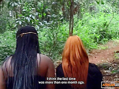 Ebony Party Queens Outdoor Lesbian Makeout