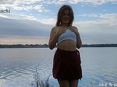 Teen Sucks Cock At The Lakeside