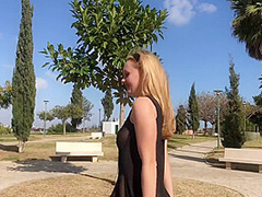 Cute Blonde Teen Outdoor Gleecute