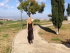 Cute Blonde Teen Outdoor Gleecute