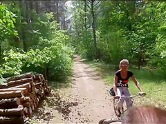 Nude In Public Fahrrad