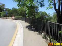 Hot Gorgeous Blonde Eastern European Babe Riding A Stranger Cock In Public With Steven Hard