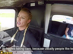 Public fucked cab driver drilled outdoor by customer