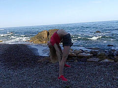 Sporty On The Beach In The Sunset - Watch4Fetish