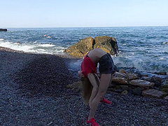 Sporty On The Beach In The Sunset - Watch4Fetish