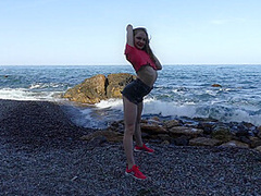 Sporty On The Beach In The Sunset - Watch4Fetish