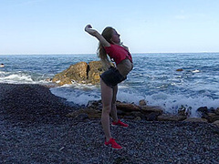 Sporty On The Beach In The Sunset - Watch4Fetish