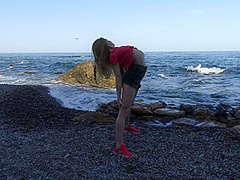 Sporty On The Beach In The Sunset - Watch4Fetish