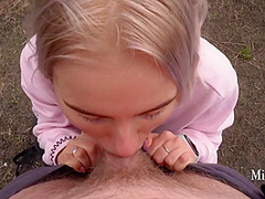 Our Bike Ride Turned Into A Sweet Blowjob W With Mira David