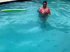 Gorgeous Tina Maid La Paisa Cleans The Pool And Sucks Dick! Caught By Neighbor 8 Min