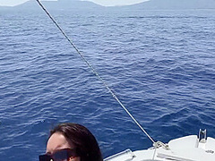 Juicy Blowjob On A Boat