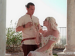 Gives A Hot Wet Blowjob To He Titty Fucks Her Big Natural Boobs - Jay Romero And Skye Blue