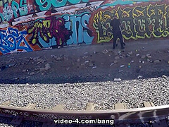 Skylar Madison avoids arrest by double teaming two cops - ScrewTheCops