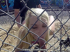 Skylar Madison avoids arrest by double teaming two cops - ScrewTheCops