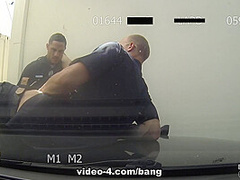 Rose Darling gets double teamed by two cops against their patrol car - ScrewTheCops