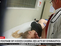 Paris White is a cutie gymnast that gets an internal exam from her Doc - BangFakeNews