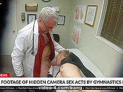 Paris White is a cutie gymnast that gets an internal exam from her Doc - BangFakeNews