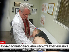 Paris White is a cutie gymnast that gets an internal exam from her Doc - BangFakeNews