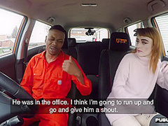 IR deepthroating slut car fucked outdoor in public place