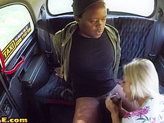 Faketits cabdriver IR fucked outdoor in the cab by customer