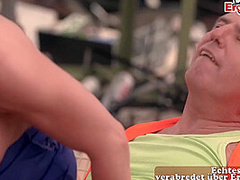 German Big Tits Mature Red Head Milf Get Anal Outdoor Threesome