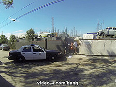 Sheena Ryder is a dirty cop that gets fucked by three BBC - ScrewTheCops