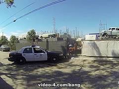 Sheena Ryder is a dirty cop that gets fucked by three BBC - ScrewTheCops