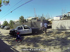 Sheena Ryder is a dirty cop that gets fucked by three BBC - ScrewTheCops