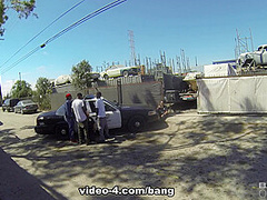 Sheena Ryder is a dirty cop that gets fucked by three BBC - ScrewTheCops