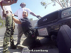 Sheena Ryder is a dirty cop that gets fucked by three BBC - ScrewTheCops