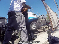 Sheena Ryder is a dirty cop that gets fucked by three BBC - ScrewTheCops