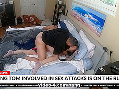 Marley Brinx gets fucked by a peeping tom intruder - BangFakeNews