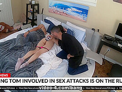 Marley Brinx gets fucked by a peeping tom intruder - BangFakeNews