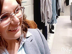 Blowjob In The Chaning Room - Shopping In The Mall Goes Wild - She Swallows My Cum In Public 8 Min