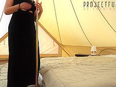 Exotic Curvy Dread Head Girl Fucked Without Protection In A Tipi Tent - Public Festival Sex
