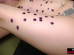 Public anal babe wax covered n whipped in front of many ppl