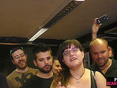 Public anal babe wax covered n whipped in front of many ppl