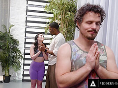 MODERN-DAY SINS - Cheating PAWG Jane Wilde Almost Caught Fucking Fitness Instructor! PUBLIC CLASS!