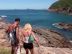 Blonde Blowjob Outdoor