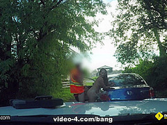 Alexa Mia Nicole cheats on her beau with a mechanic to get her car fixed - BangRoadsideXxx