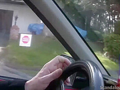 Victoria with guy Blowjob at Car POV Public places