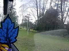 Victoria with guy Blowjob at Car POV Public places