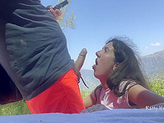 I Sucked A Stranger In The Mountains And He Gave Me A Golden Shower And Cum All Over My Face 7 Min
