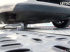 Blonde Babe Seduces And Fuck Driver Outdoor - Victoria Pure