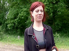 Hot Brunette Milf Gets Fucked By 2 Hard Cocks Outdoor 15 Min
