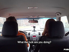 Big titted car driver pussyfucked in POV by instructor