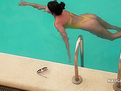 Swimsuit Pool With Naughty Lada