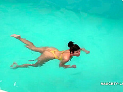 Swimsuit Pool With Naughty Lada