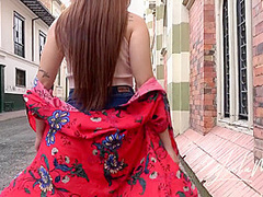 My First Time Flashing My Tits And Pussy On The Street - Leela Moon