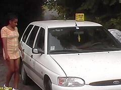 ebony girl public fucked by taxi driver